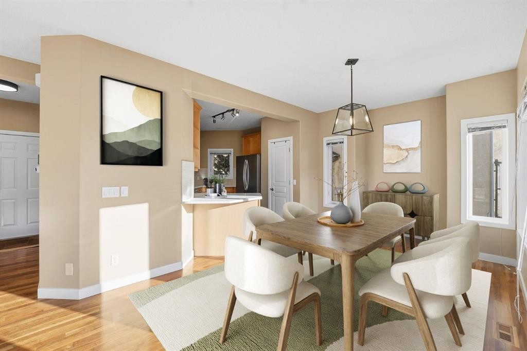 33 Prominence Park Sw, Calgary, AB - Indoor Photo Showing Dining Room
