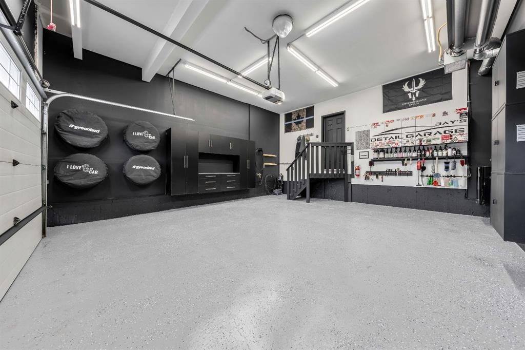 159 Riviera View, Cochrane, AB - Indoor Photo Showing Garage