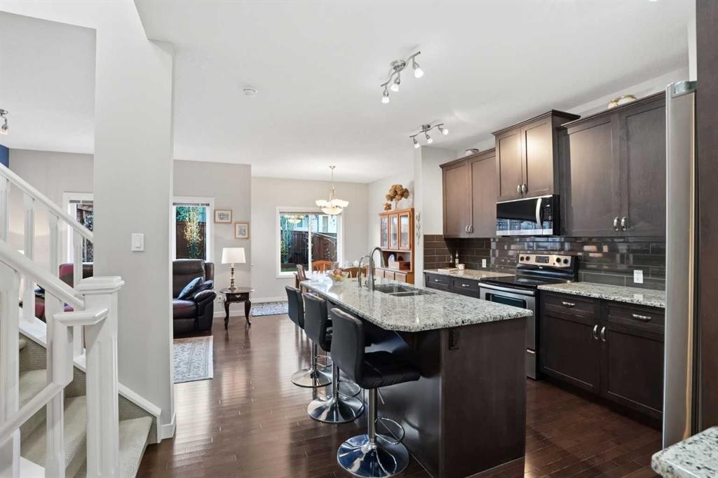 160 Sage Valley Circle Nw, Calgary, AB - Indoor Photo Showing Kitchen With Double Sink