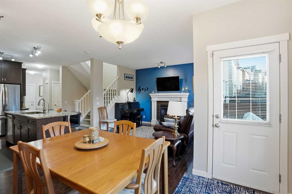 160 Sage Valley Circle Nw, Calgary, AB - Indoor Photo Showing Dining Room