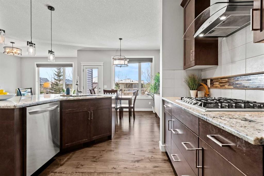 69 Ravenskirk Close Se, Airdrie, AB - Indoor Photo Showing Kitchen With Upgraded Kitchen