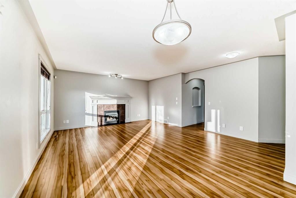 1156 Sherwood Boulevard Nw, Calgary, AB - Indoor With Fireplace