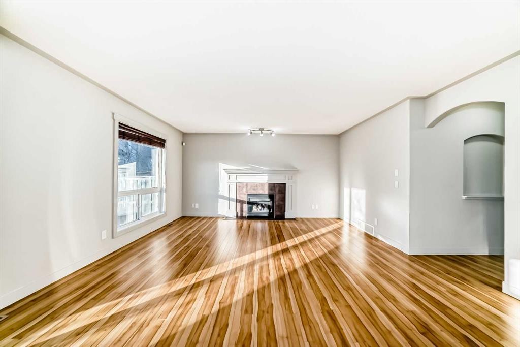 1156 Sherwood Boulevard Nw, Calgary, AB - Indoor With Fireplace