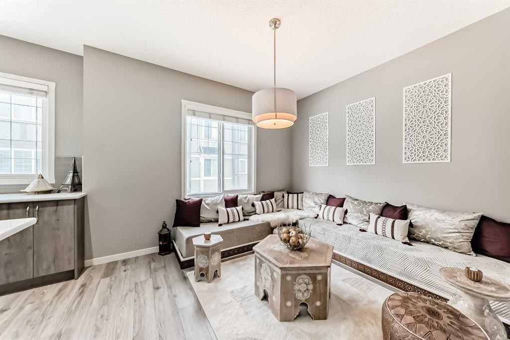 309 Nolanlake Villas Nw, Calgary, AB - Indoor Photo Showing Living Room