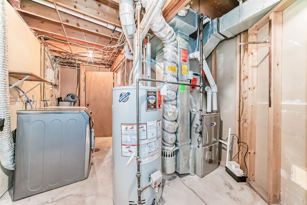 8007 Ranchview Drive Nw, Calgary, AB - Indoor Photo Showing Basement