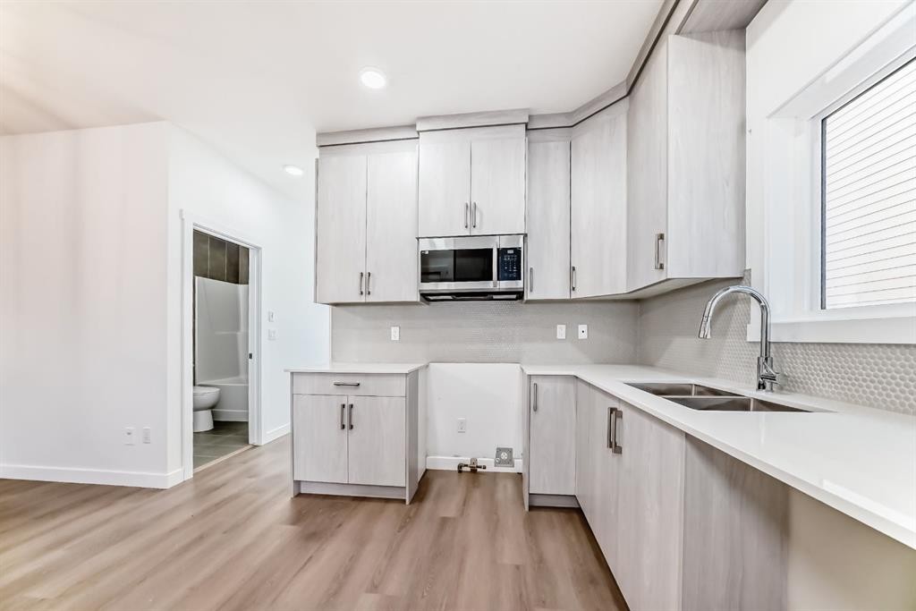 348 Cornerbrook Drive Ne, Calgary, AB - Indoor Photo Showing Kitchen With Double Sink
