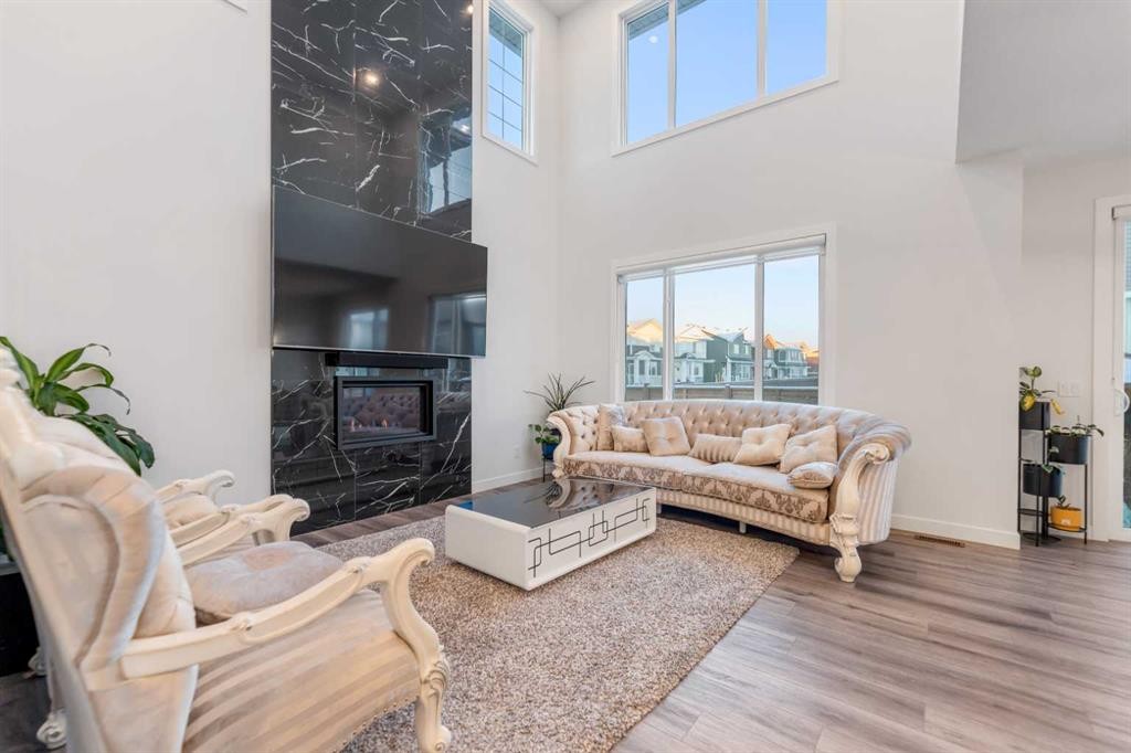 208 Dawson Circle, Chestermere, AB - Indoor With Fireplace