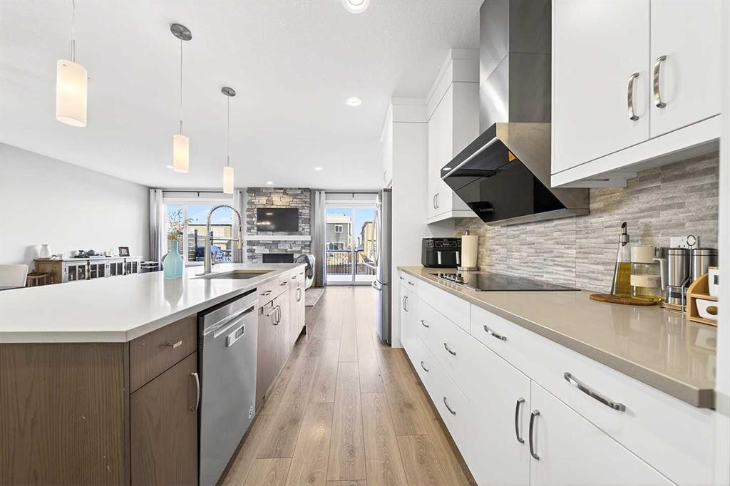 13 Cranbrook Close Se, Calgary, AB - Indoor Photo Showing Kitchen With Upgraded Kitchen