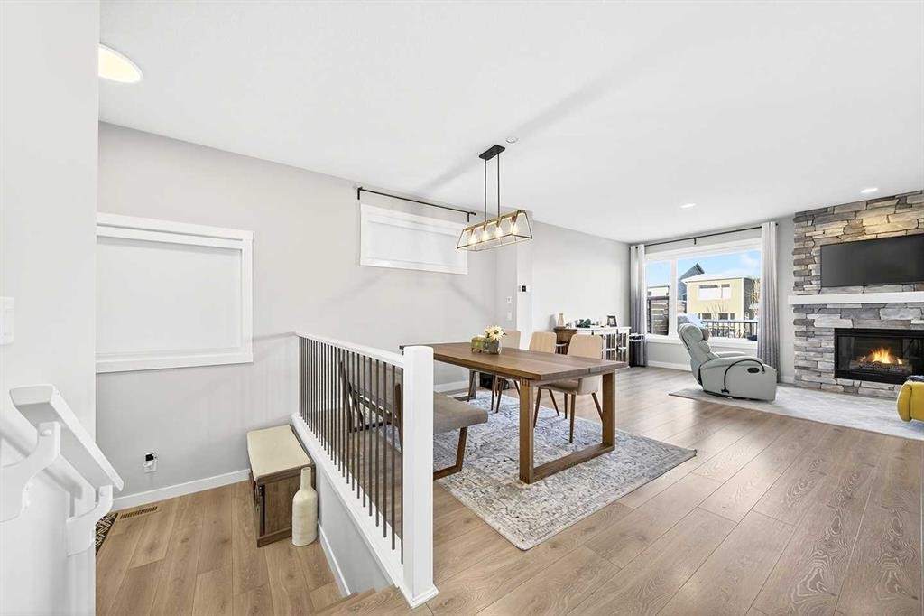13 Cranbrook Close Se, Calgary, AB - Indoor With Fireplace