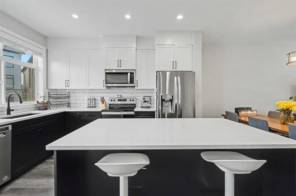 137 Sage Meadows Gardens Nw, Calgary, AB - Indoor Photo Showing Kitchen With Upgraded Kitchen