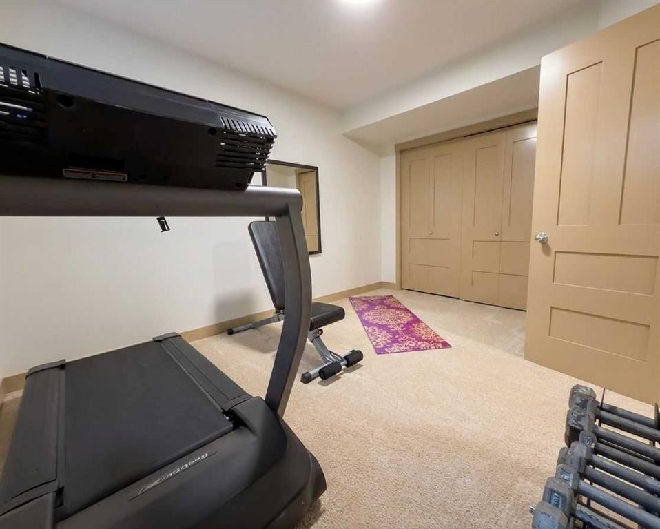 129 25 Avenue Ne, Calgary, AB - Indoor Photo Showing Gym Room
