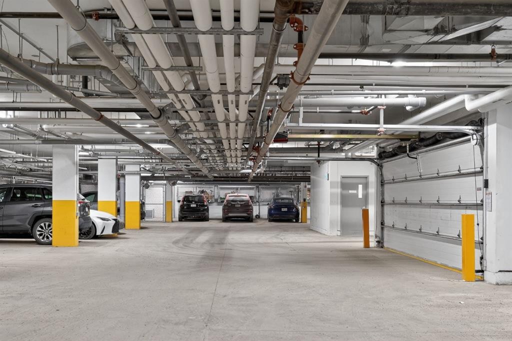 413-55 Wolf Hollow Crescent Se, Calgary, AB - Indoor Photo Showing Garage