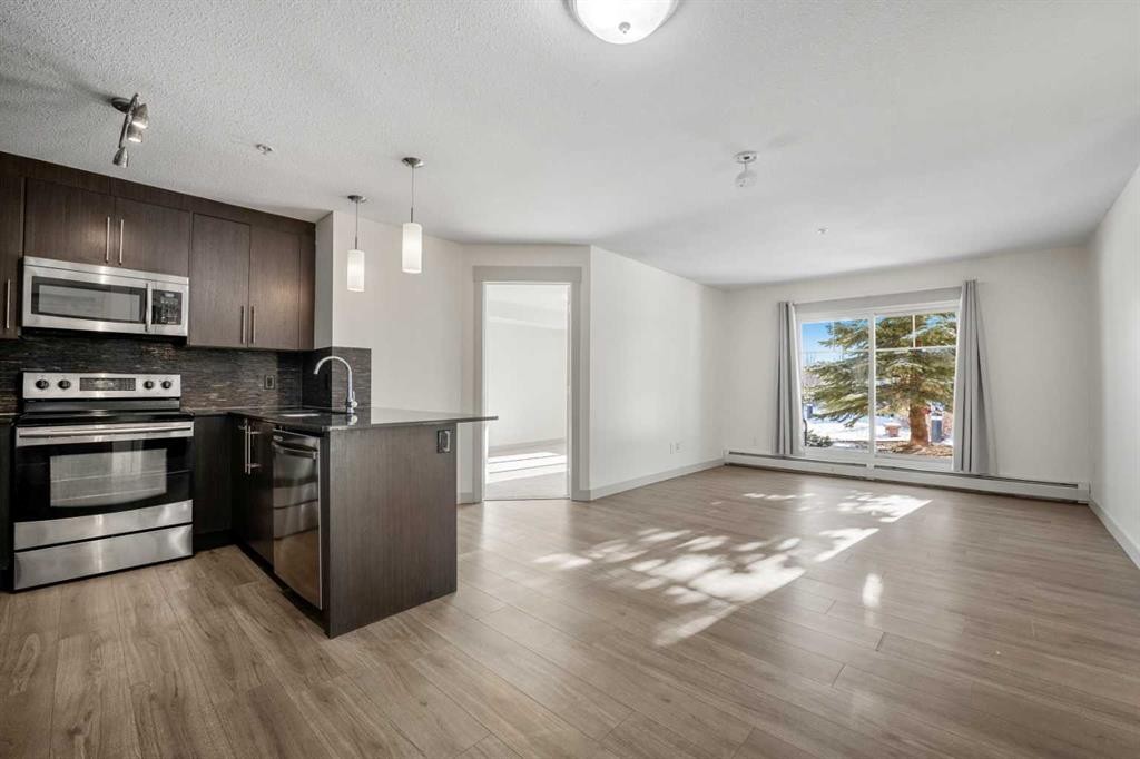 3103-155 Skyview Ranch Way Ne, Calgary, AB - Indoor Photo Showing Kitchen