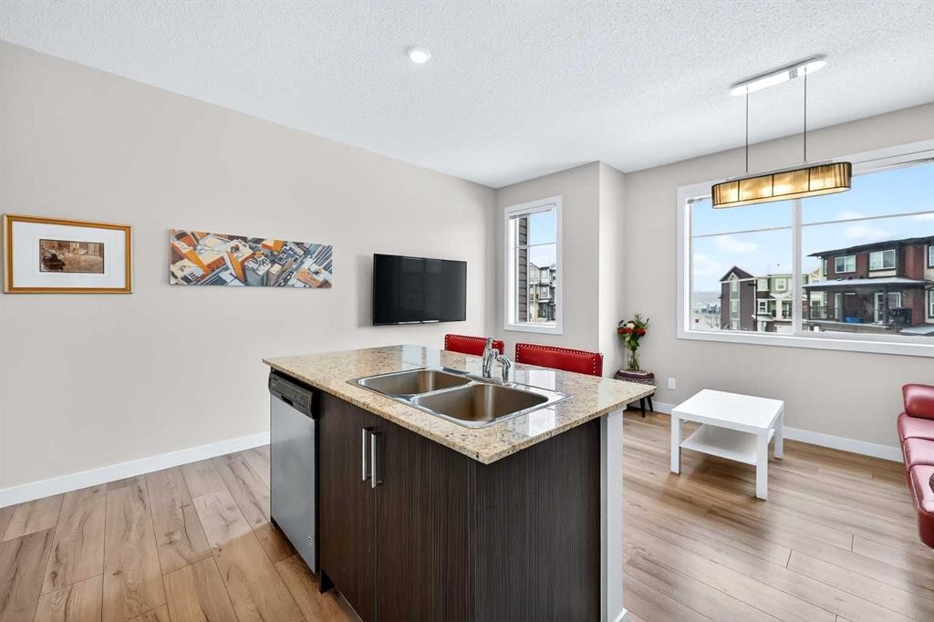 403 Sage Hill Grove Nw, Calgary, AB - Indoor Photo Showing Kitchen With Double Sink