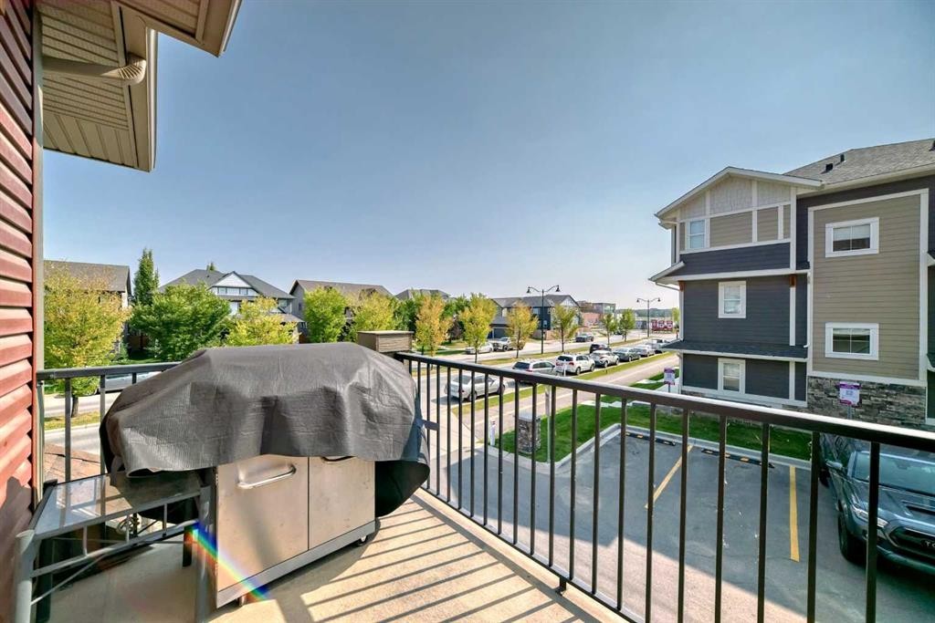 63 Legacy Path Se, Calgary, AB - Outdoor With Balcony With Exterior