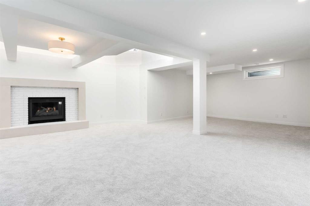 58 Edgevalley Close Nw, Calgary, AB - Indoor With Fireplace