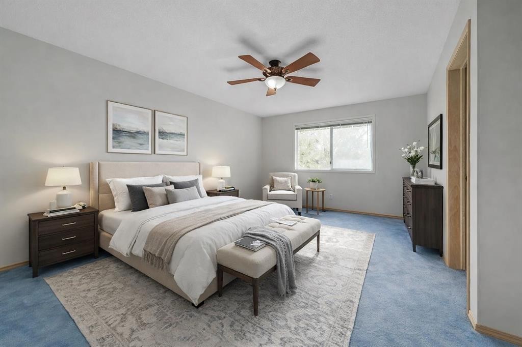 222 Diamond Court Se, Calgary, AB - Indoor Photo Showing Bedroom