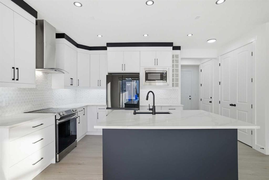 3610 Cornerstone Boulevard Ne, Calgary, AB - Indoor Photo Showing Kitchen With Stainless Steel Kitchen With Upgraded Kitchen