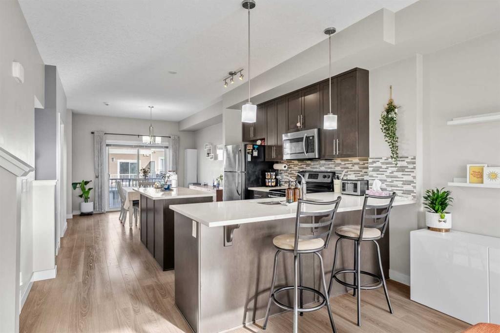 51 Redstone Circle Ne, Calgary, AB - Indoor Photo Showing Kitchen With Upgraded Kitchen