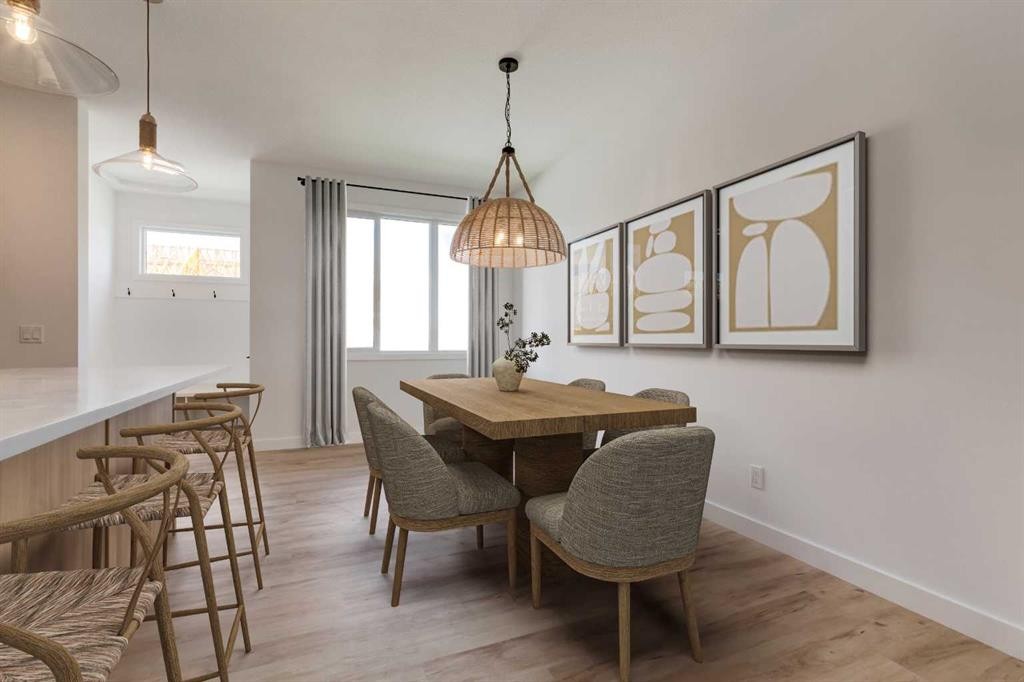 98 Agate Road, Cochrane, AB - Indoor Photo Showing Dining Room