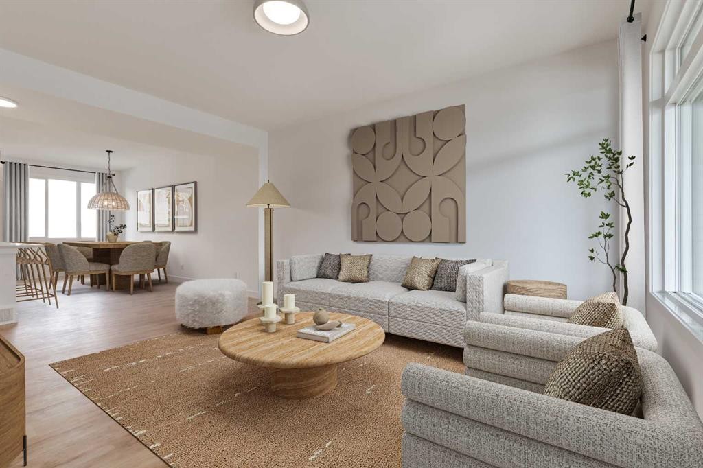 98 Agate Road, Cochrane, AB - Indoor Photo Showing Living Room