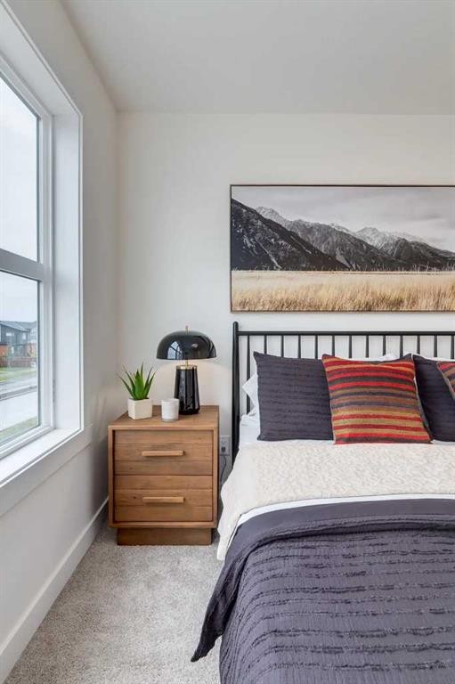 1507-525 River Heights Drive, Cochrane, AB - Indoor Photo Showing Bedroom