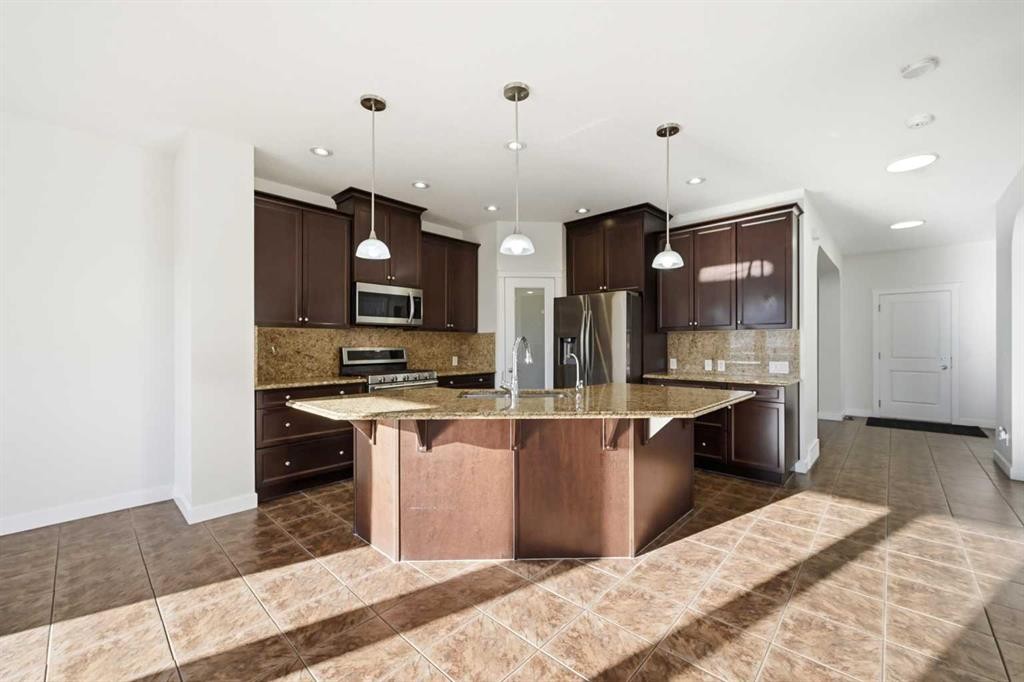 59 Redstone Park Ne, Calgary, AB - Indoor Photo Showing Kitchen With Stainless Steel Kitchen With Upgraded Kitchen