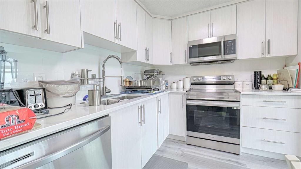 559 Abinger Road Ne, Calgary, AB - Indoor Photo Showing Kitchen With Double Sink
