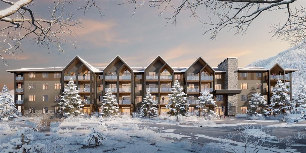 205-10 Cascade Ridge, Canmore, AB - Outdoor With Facade