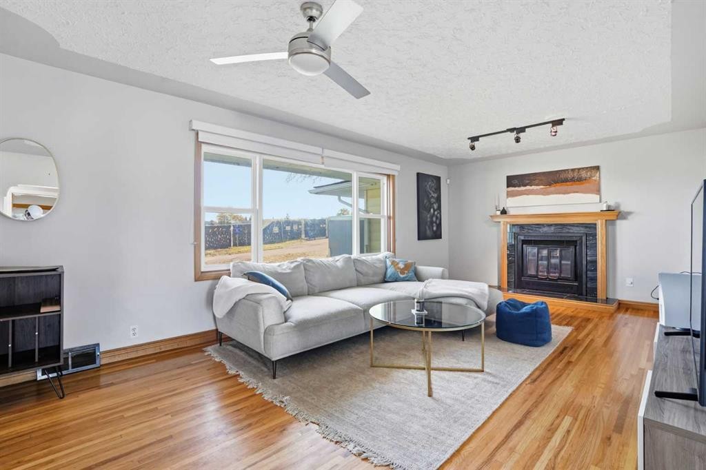 3003 25 Street Sw, Calgary, AB - Indoor Photo Showing Living Room With Fireplace