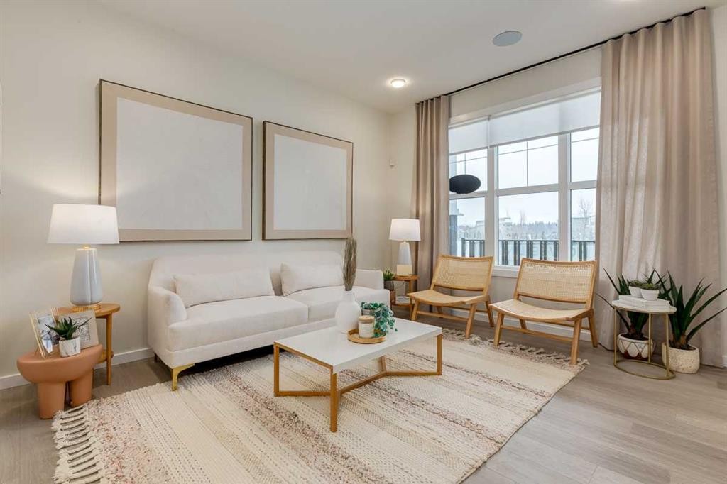 62 Starling Boulevard Nw, Calgary, AB - Indoor Photo Showing Living Room