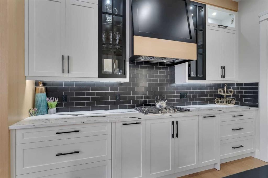 2012 Waterbury Road, Chestermere, AB - Indoor Photo Showing Kitchen With Upgraded Kitchen