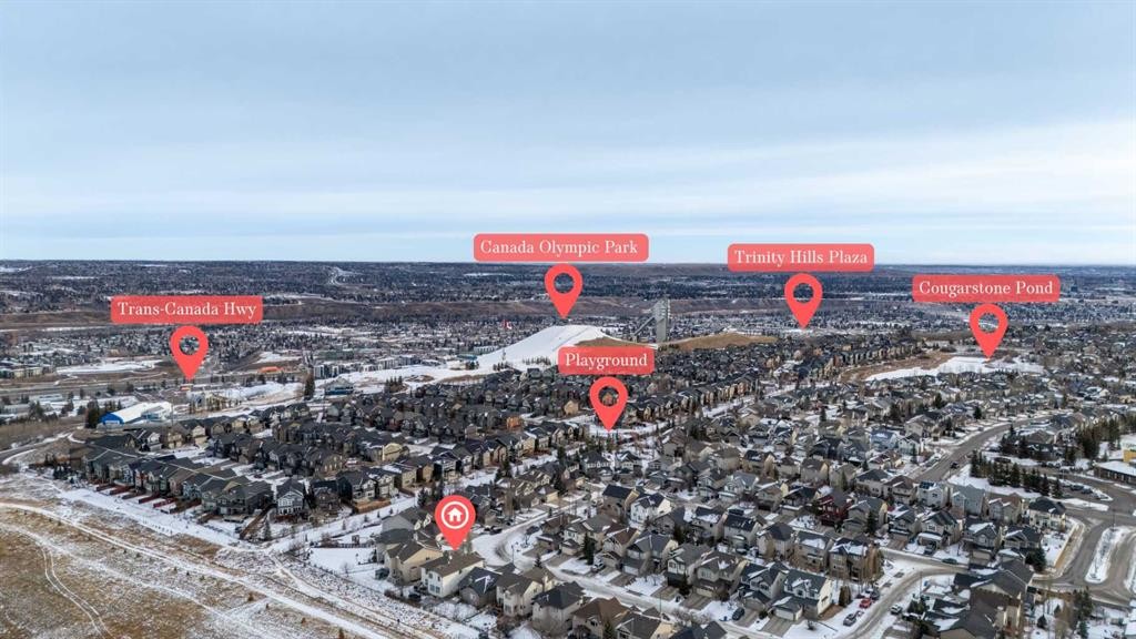 100 Cougarstone Manor Sw, Calgary, AB - Outdoor With View