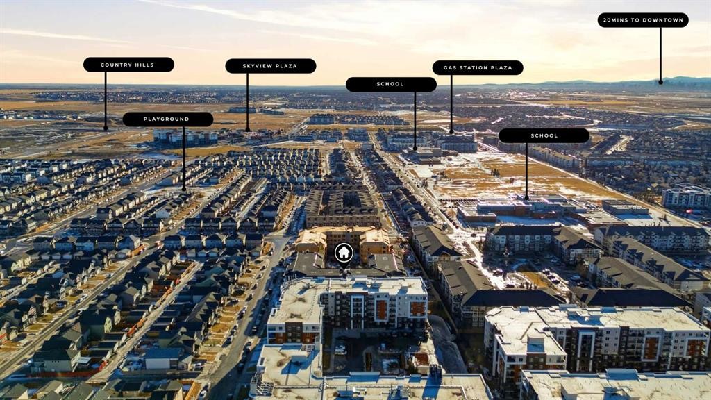2313-15 Skyview Point Crescent Ne, Calgary, AB - Outdoor With View