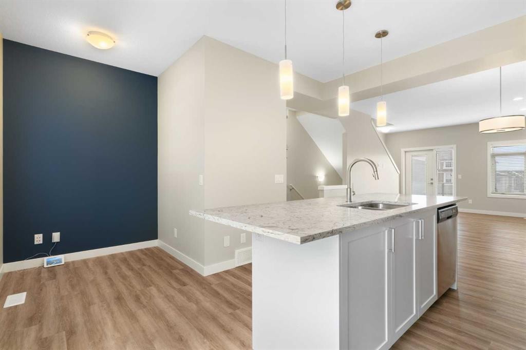 217 Sage Bluff Drive Nw, Calgary, AB - Indoor Photo Showing Kitchen With Upgraded Kitchen