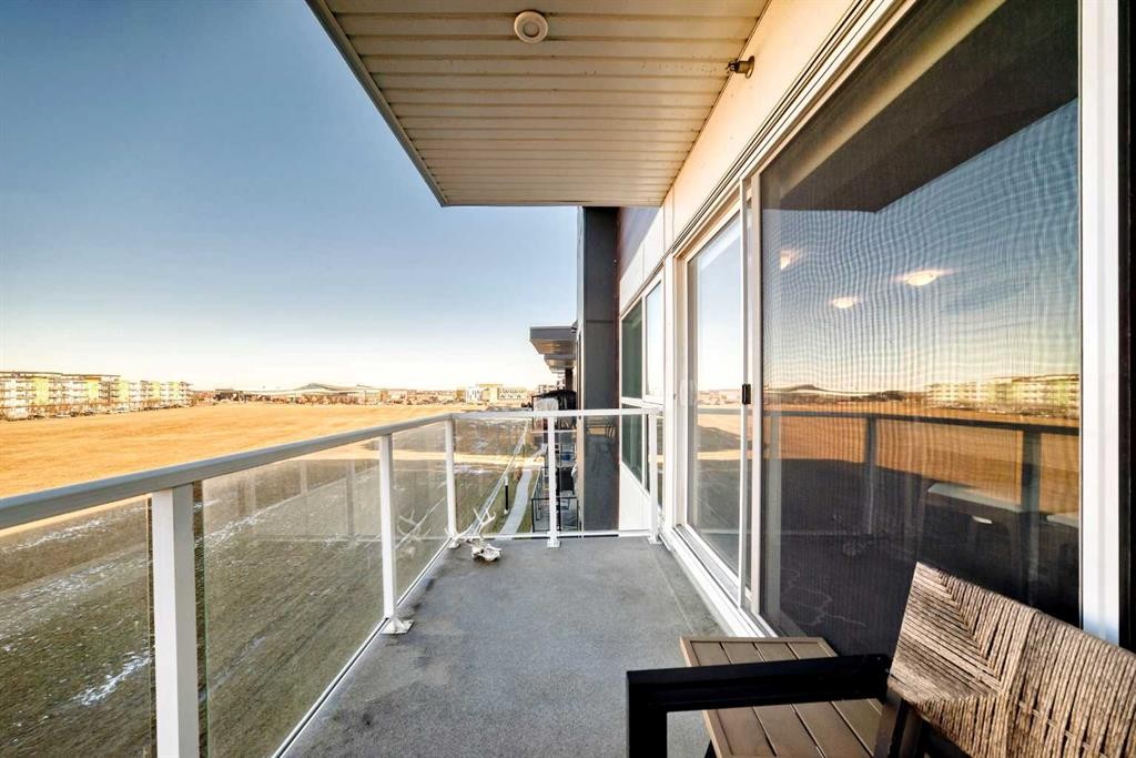409-4150 Seton Drive Se, Calgary, AB - Outdoor With Balcony With Exterior