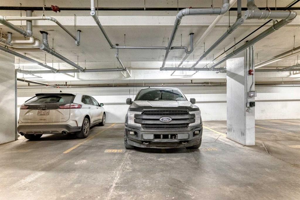 409-4150 Seton Drive Se, Calgary, AB - Indoor Photo Showing Garage