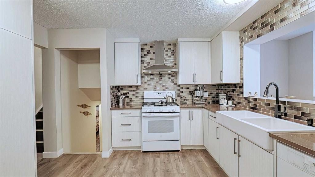 7508 7 Street Nw, Calgary, AB - Indoor Photo Showing Kitchen With Double Sink