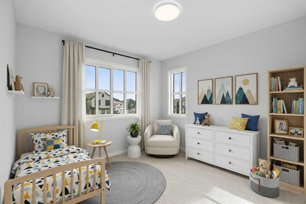 659 Buffaloberry Manor Se, Calgary, AB - Indoor Photo Showing Bedroom