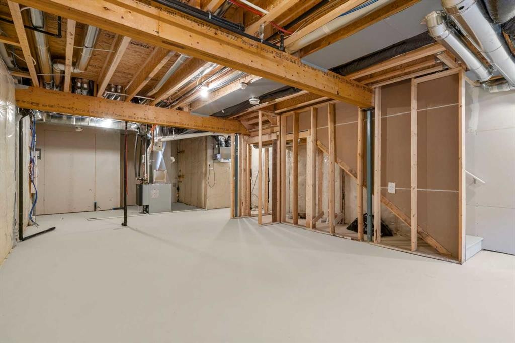 659 Buffaloberry Manor Se, Calgary, AB - Indoor Photo Showing Basement