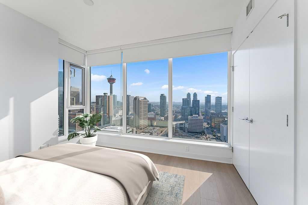 2705-310 12 Avenue Sw, Calgary, AB - Indoor Photo Showing Bedroom