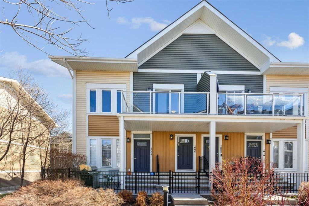 1006 Auburn Bay Square Se, Calgary, AB - Outdoor With Deck Patio Veranda With Facade