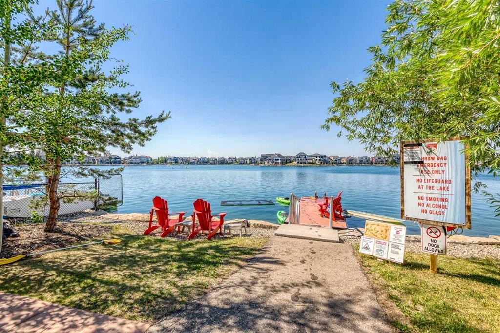 1006 Auburn Bay Square Se, Calgary, AB - Outdoor With Body Of Water With View