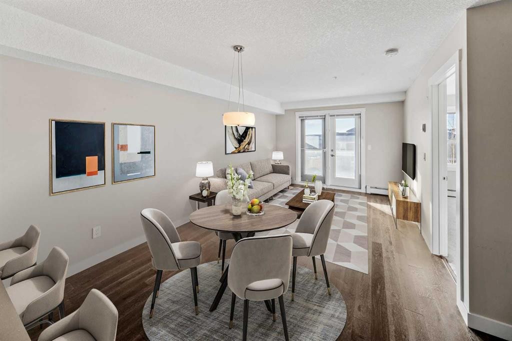 304-2300 Evanston Square Nw, Calgary, AB - Indoor Photo Showing Dining Room