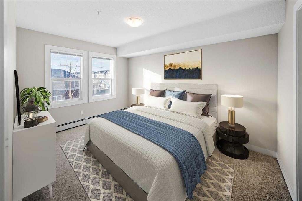 304-2300 Evanston Square Nw, Calgary, AB - Indoor Photo Showing Bedroom