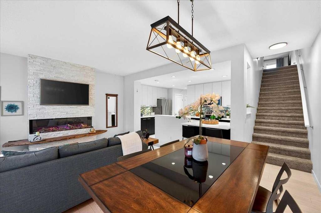 43 Chaparral Valley Common Se, Calgary, AB - Indoor With Fireplace