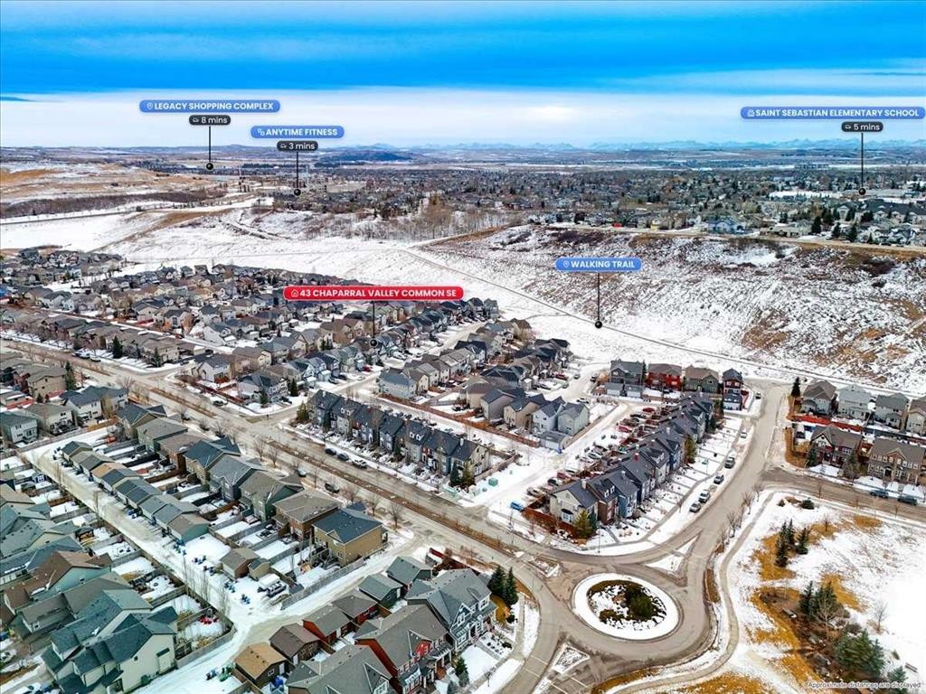 43 Chaparral Valley Common Se, Calgary, AB - Outdoor With View