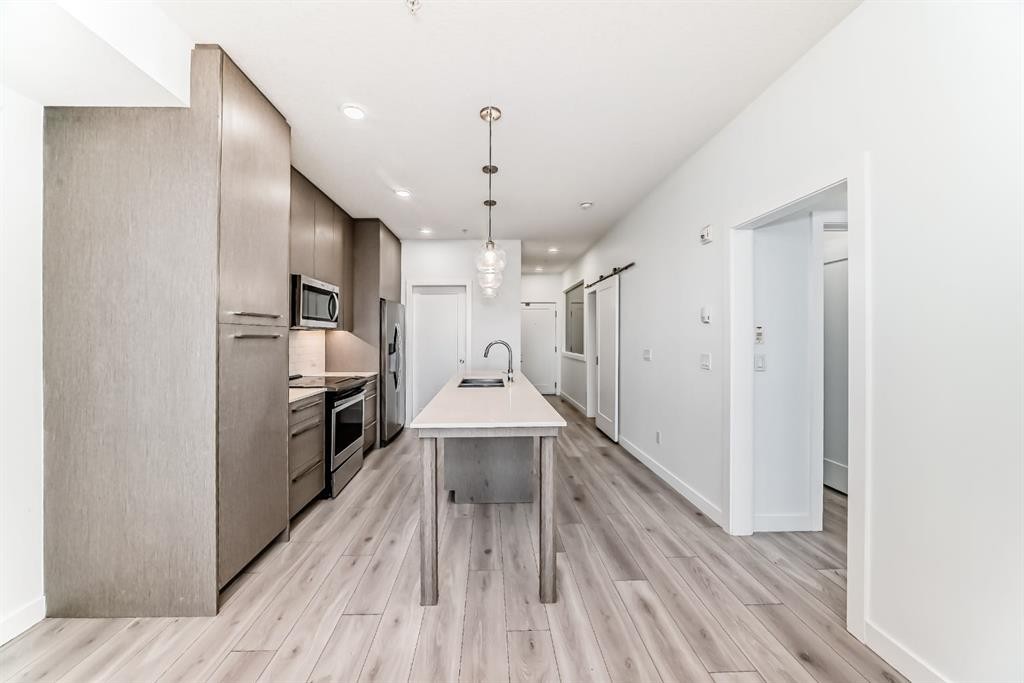 1308-76 Cornerstone Passage Ne, Calgary, AB - Indoor Photo Showing Kitchen