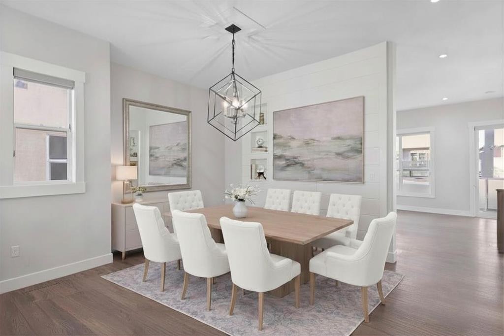 111 Kinniburgh Place, Chestermere, AB - Indoor Photo Showing Dining Room