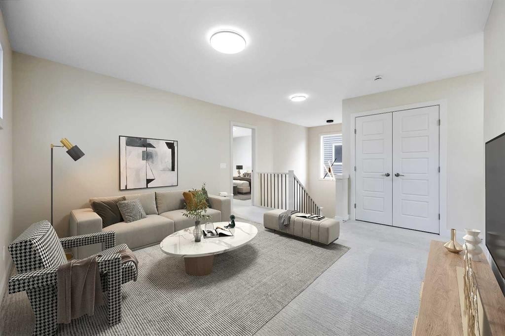 8 Topaz Place, Cochrane, AB - Indoor Photo Showing Living Room